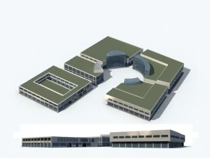 Stadt - B&uuml;rohochhaus 268 3D Modell