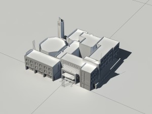city - high-rise office 269 3D Модель
