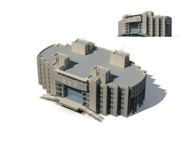 city - high-rise office 274 3D Model .c4d .max .obj .3ds .fbx .stl .blend 