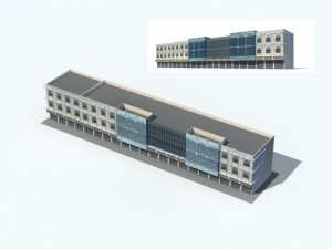 city - high-rise office 275 3D Model