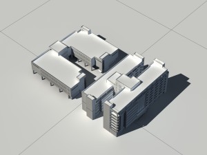 city - high-rise office 276 Model 3D