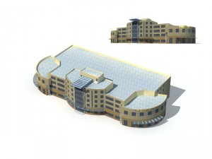 city - high-rise office 280 Model 3D