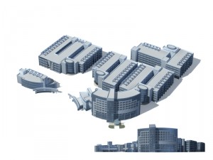 city - high-rise office 281 3D Model