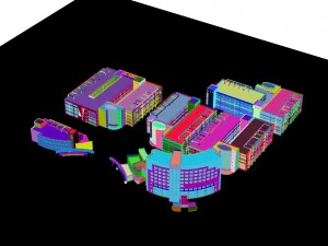city - high-rise office 281 3D Model
