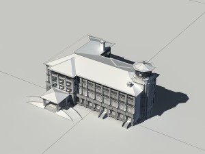 city - high-rise office 284 Modèle 3D