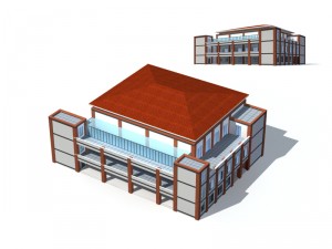 city - high-rise office 285 Modelo 3D