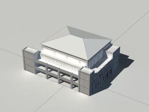 city - high-rise office 285 Modelo 3D