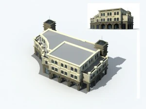 शहर - गगनचुंबी कार्यालय 286 3D मॉडल