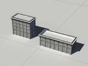 city - high-rise office 288 3D Model