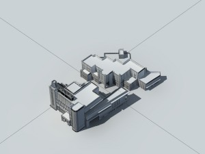 city - high-rise office 291 Model 3D