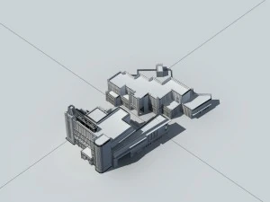 city - high-rise office 291 3D Model