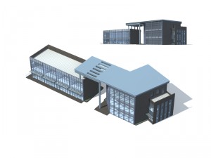 city - high-rise office 292 Modèle 3D