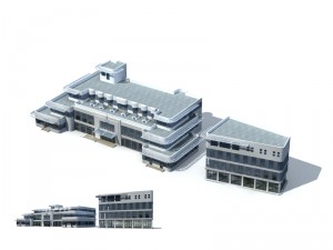 city - high-rise office 296 3D Model