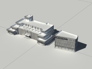 city - high-rise office 296 3D 모델