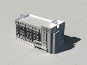 city - high-rise office 297 3D Model
