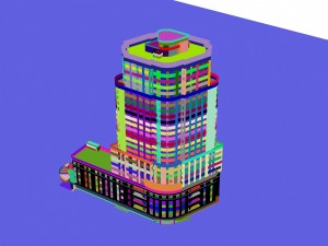 city - high-rise office 300 3D Модель