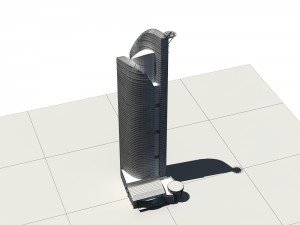 city - high-rise office 301 Model 3D
