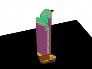 city - high-rise office 301 Model 3D