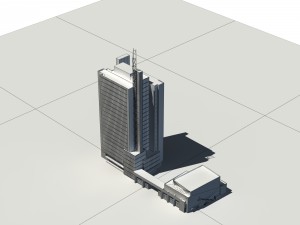 city - high-rise office 302 3D Model