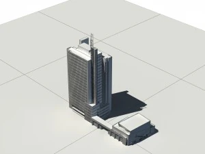 city - high-rise office 302 3D Model