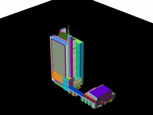 city - high-rise office 302 3D Model