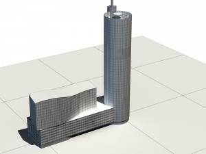city - high-rise office 303 Modelo 3D