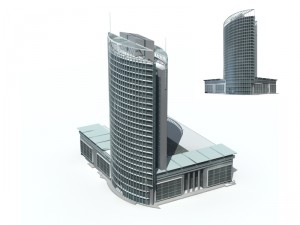 city - high-rise office 305 3D-Modell