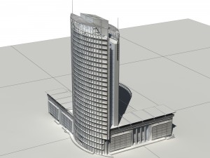 city - high-rise office 305 3D-Modell