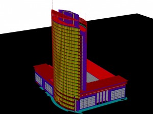 city - high-rise office 305 3D-Modell