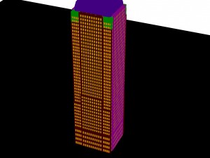 city - high-rise office 307 Modèle 3D