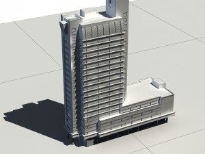 city - high-rise office 308 3D 모델