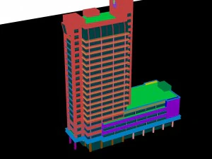 city - high-rise office 308 3D Model