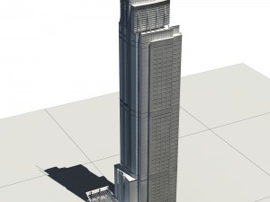 city - high-rise office 309 Modello 3D