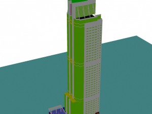 city - high-rise office 309 Modello 3D