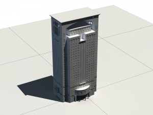 city - high-rise office 312 Modèle 3D