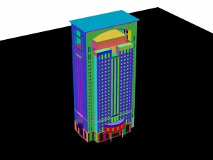 city - high-rise office 312 3D Model
