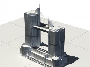 city - high-rise office 314 3D Model
