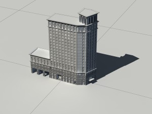 city - high-rise office 316 Modèle 3D