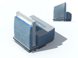 city - high-rise office 318 3Dモデル