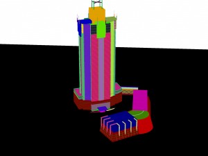 city - high-rise office 319 Model 3D