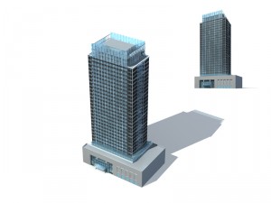 city - high-rise office 320 Model 3D