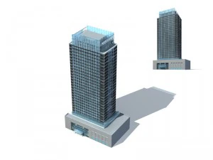 şehir - y&uuml;ksek katlı ofis 320 3D Model
