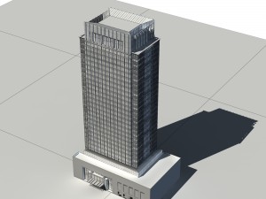 city - high-rise office 320 3D 모델