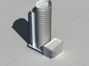 city - high-rise office 321 Modelo 3D