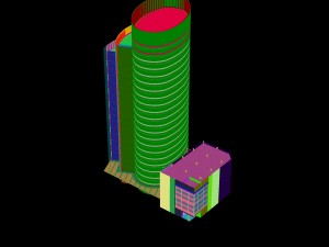 city - high-rise office 321 Modelo 3D