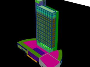 city - high-rise office 322 3D Модель