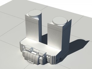 city - high-rise office 324 3D 모델