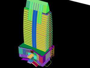 city - high-rise office 325 Model 3D