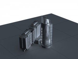 city - high-rise office 326 3D Model