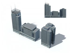city - high-rise office 327 3D Model